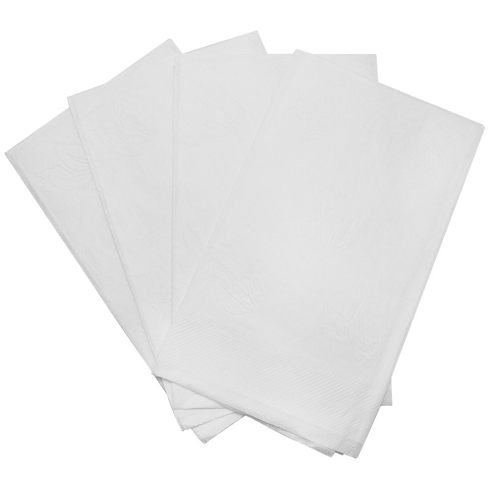 PREM DINNER NAPKIN 1 PLY, 1/4 FOLD, 16.5 X 16.5