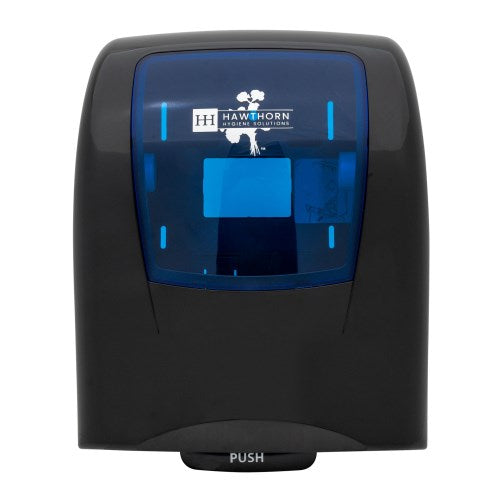 ROLL TOWEL DISPENSER MECHANICAL HANDS FREE BLACK