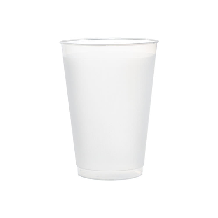 12-OZ FROSTED CUP PLASTIC POLYPROP
