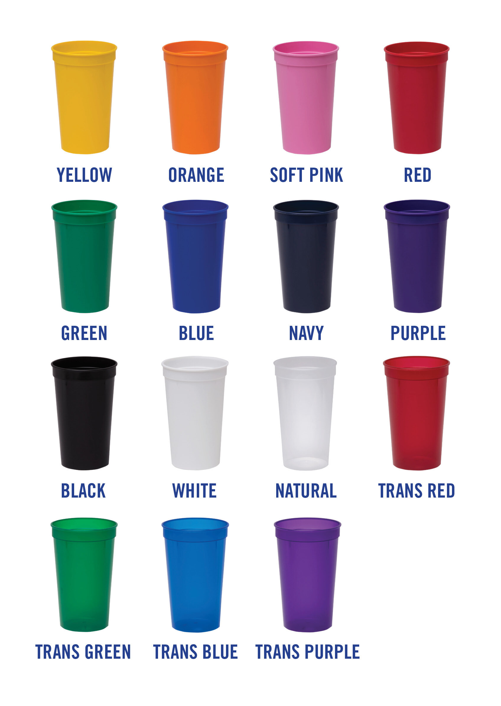 SOUVENIR CUP P/P 22-OZ RED