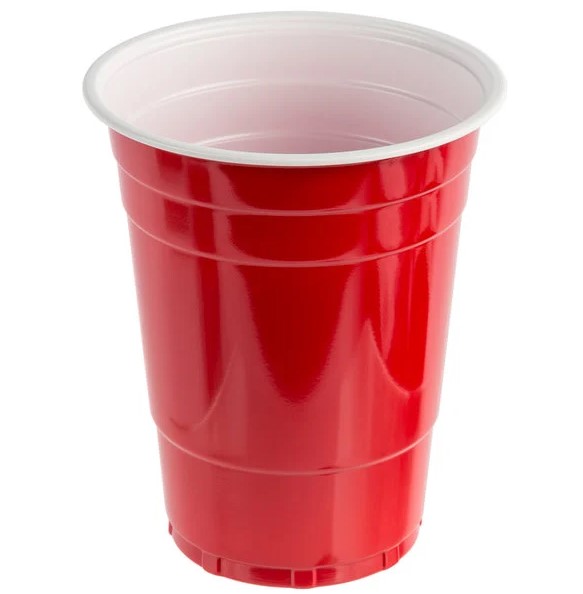 PARTY CUP PS 16-OZ RED