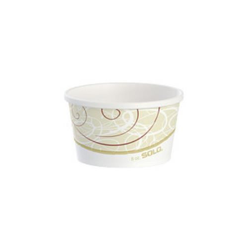 FOOD CONT PAPER 8-OZ SQUAT FLEX 2C WHITE