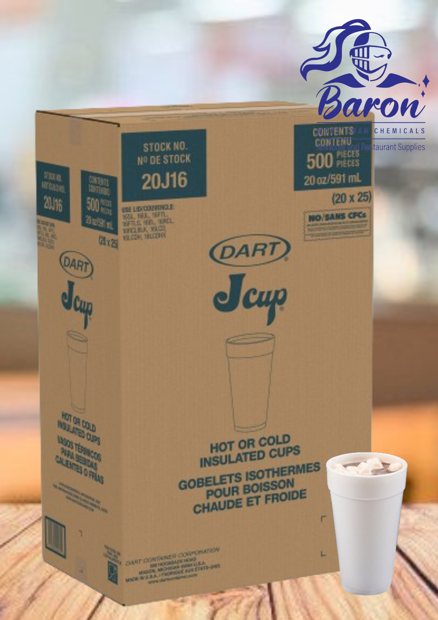 HI ROAD FOAM CUP 20J16 20-OZ