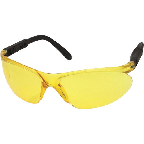CNC Yellow lens w/ratchet temples, ANSI/CSA