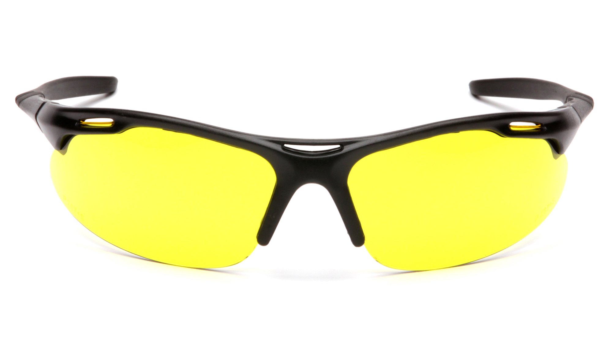 KLONDIKE BLACK FRAME AMBER LENS SAFETY SPECTACLE