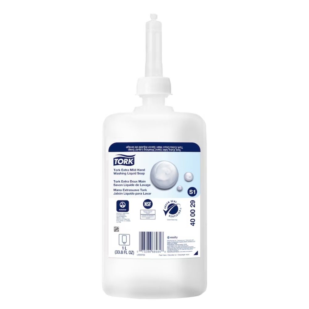 TORK PREMIUM EXTRA MILD SOAP LIQ NO-FRAGRANCE 1-L WHT