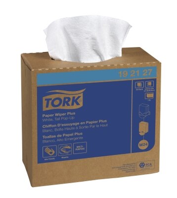 TORK ADVANCED WIPER 450 TALL POP-UP 1-PLY 9.25X16.25