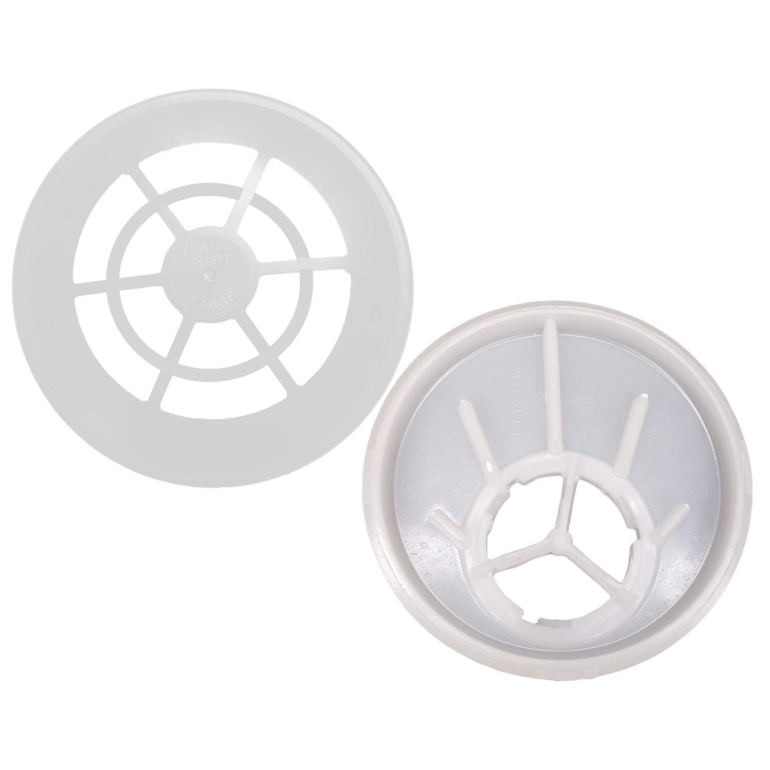 NxMD White Filter Assembly For N95 Filter Pads (Pkg. of 4 each, NxMD Filter Covers & Filter Holders)