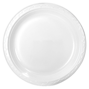 PLATE PLASTIC 10.25" WHITE ROUND
