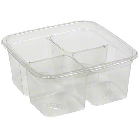 4-CMPT SQ CONTAINER 6" 32-OZ