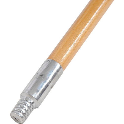 SELF LOCK HANDLE WOOD 60" METAL THREADED TIP