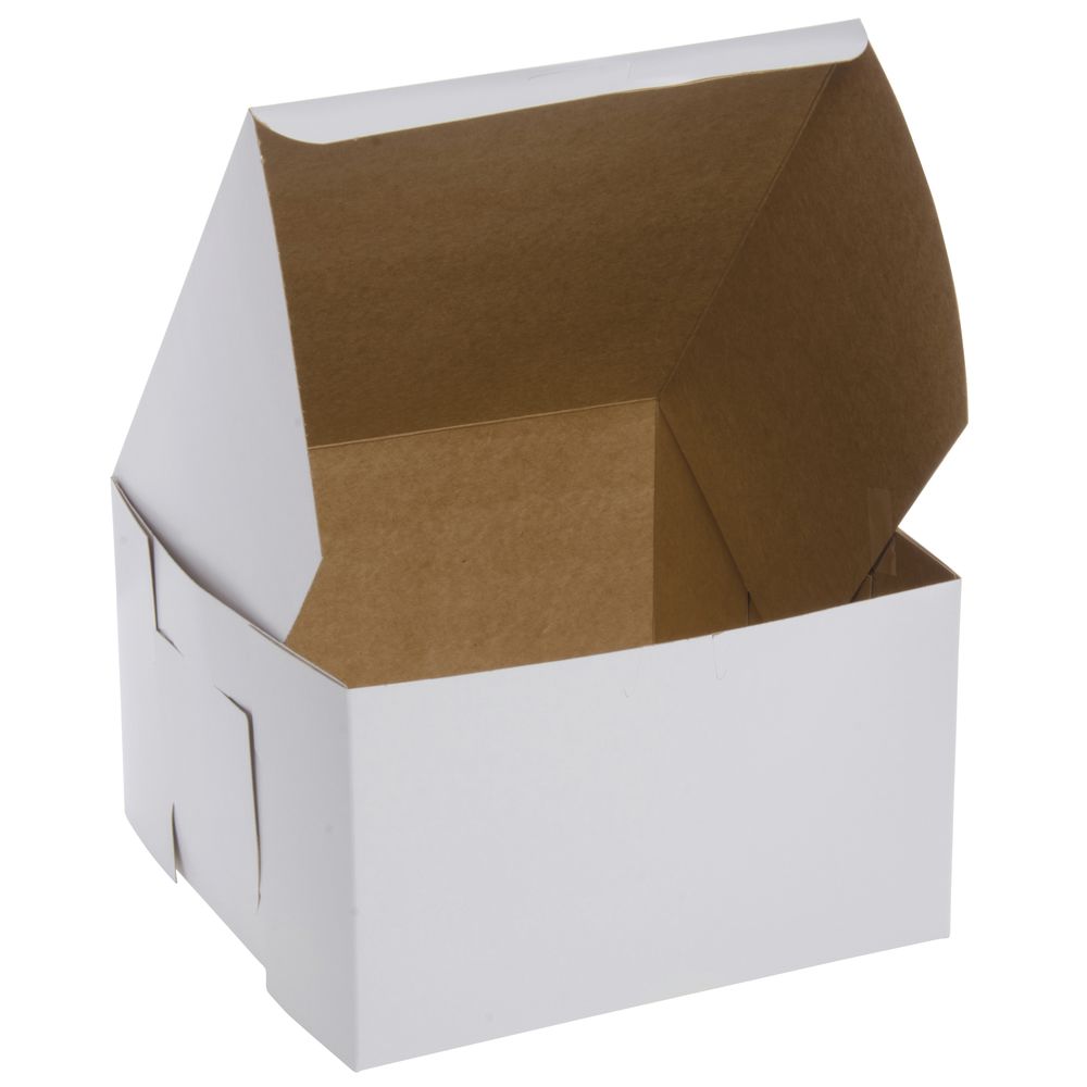 BAKERY BOX PAPER 10.75X6.75X3.625 WHITE