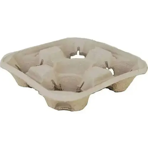 4-CUP CARRIER MOLDED FIBER 8-OZ TO 44-OZ