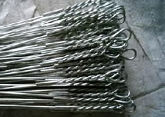 SINGLE LOOP BALE TIE SIL STEEL 14.5 SILVER 44"LX41WX2.5"H