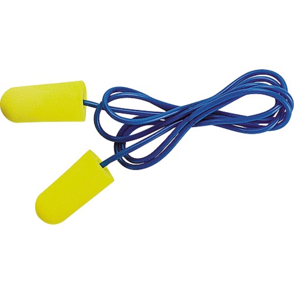 YELLOW NEONS EARPLUGS 311-1250, CORDED, POLY BAG