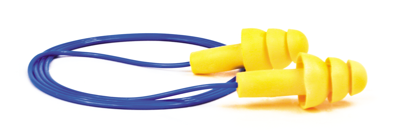 ULTRAFIT EARPLUGS 340-4004, CORDED, POLY BAG
