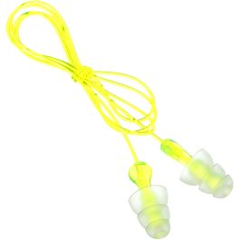 TRI-FLANGE CORDED EAR PLUGS NRR 26