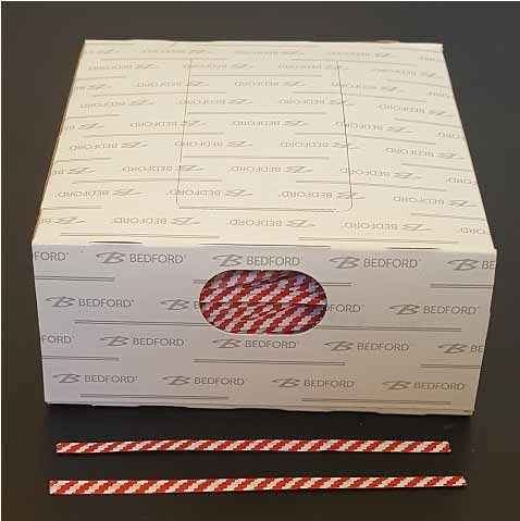 3/16X3.5 RED PAPER TWIST TIE 2000/BX