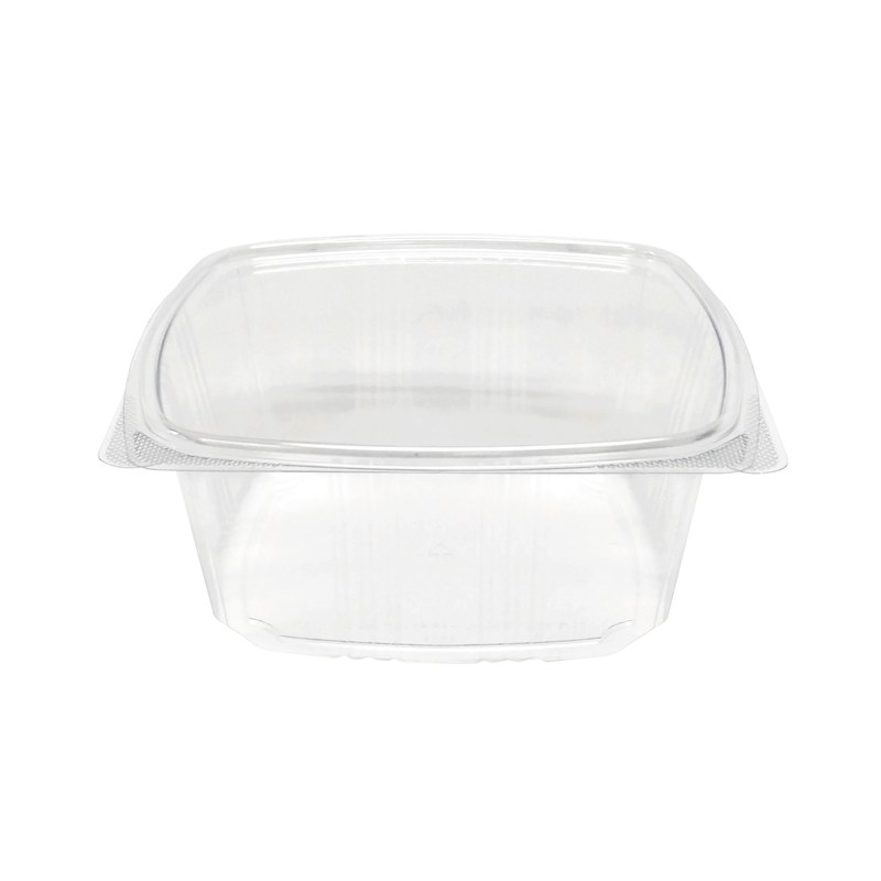 TEAR STRIP DELI TUB WITH HINGED DOME LID PET 64-OZ CLR