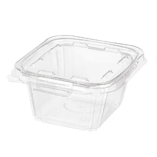 SQUAREWARE CLAMSHELL PETE 16-OZ CL TAMPER RESISTANT