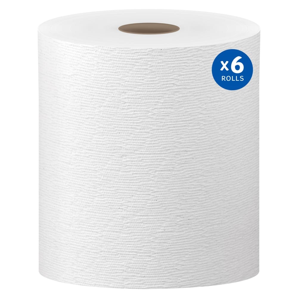 KLEENEX HARD ROLL WASHROOM TOWEL WHT 12 ROL/CS