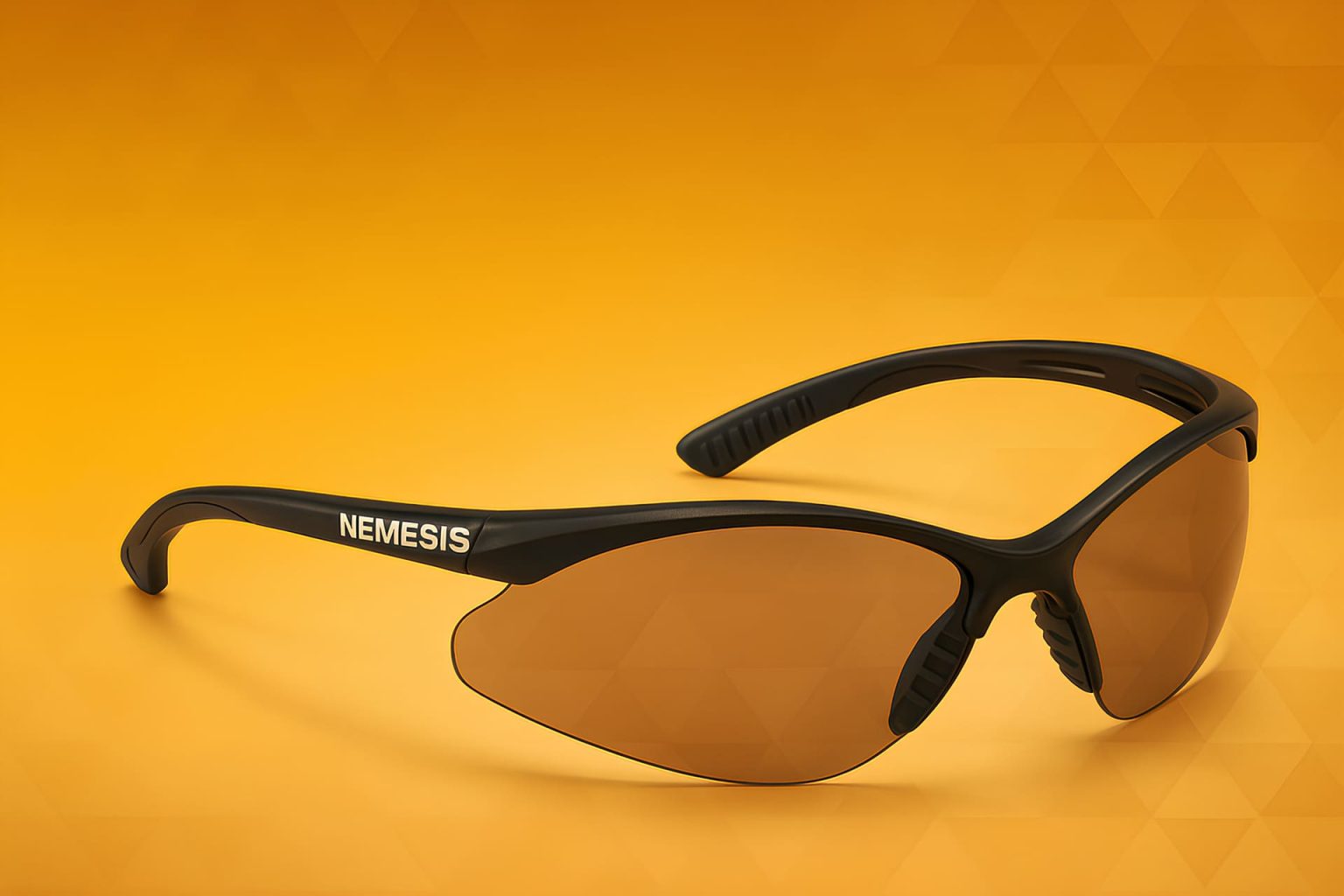 NEMESIS BLK FRM SAFETY GLASSES COPPER BLU SHIELD