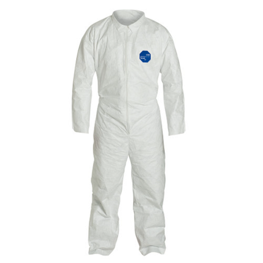 XXX-LARGE WHITE KLEENGUARD COVERALL ZIPPER FRON