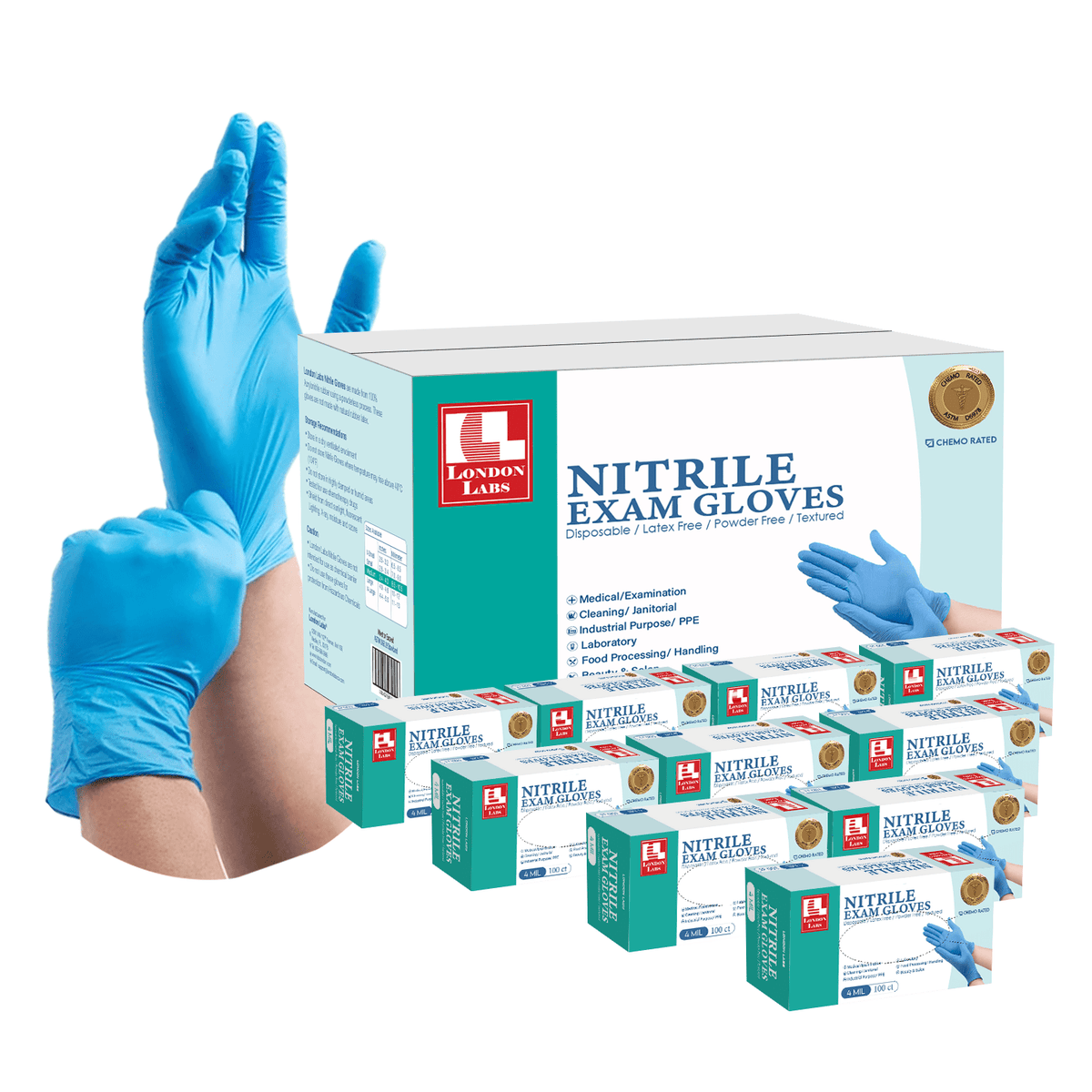 GLOVES,NITRILE,6MIL,L