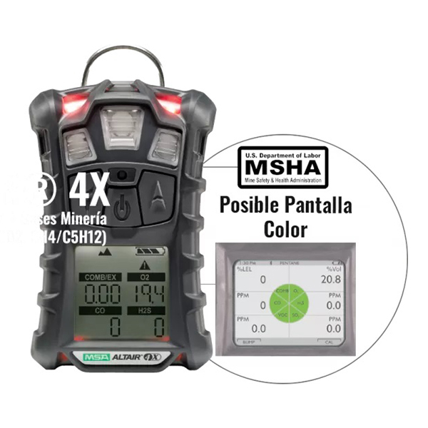ALTAIR 4XR MULTIGAS DETECTOR: LEL, O2, H2S/CO