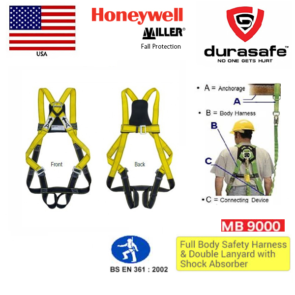Full-body harness w/slid;ing back D-ring
