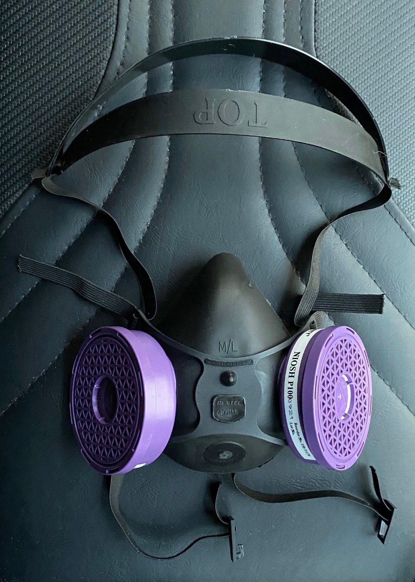 400Nx Complete with N95 Filters Black Elastomeric Rubber W/O Exhalation Valve; Suitable For COVID virus in accordance with CDC guidelines and Non-Oil based aerosols. Small/Medium