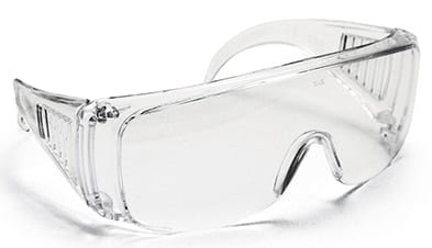 Worker Bee Safety Glasses - Clear Frame - Clear Lens - Polybag