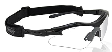 VX9 Safety Glasses - Black Frame - Clear Lens - Polybag