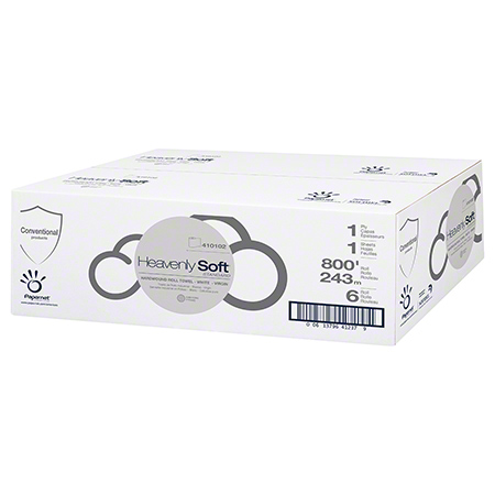 HEAVENLY SOFT H/W ROLL TOWEL 1-PLY 7.85X800 WHITE