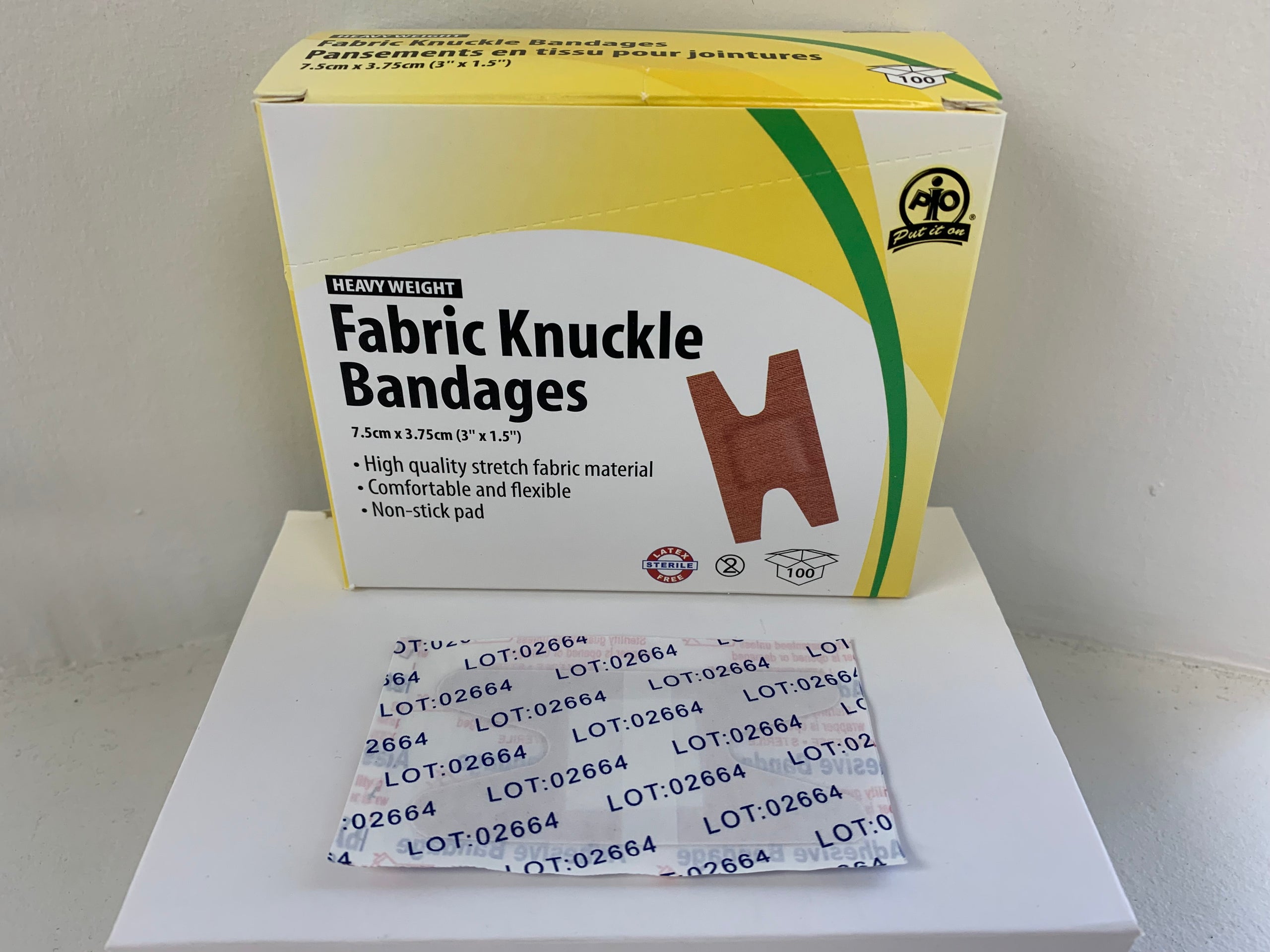 FABRIC KNUCKLE BANDGES,100/BOX