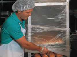 BUN PAN COVER 21X6X35 21X6X35 WHITE ON 3" INNER CORE