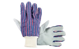 Leather Palm Strip Back Glove