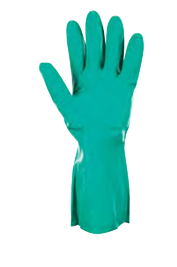 Unsupported Nitrile Gloves - Flock Lined - Med