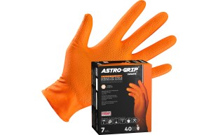 Astro-Grip Powder-Free Exam Grade Nitrile Gloves- Med (40 gloves per box by weight)