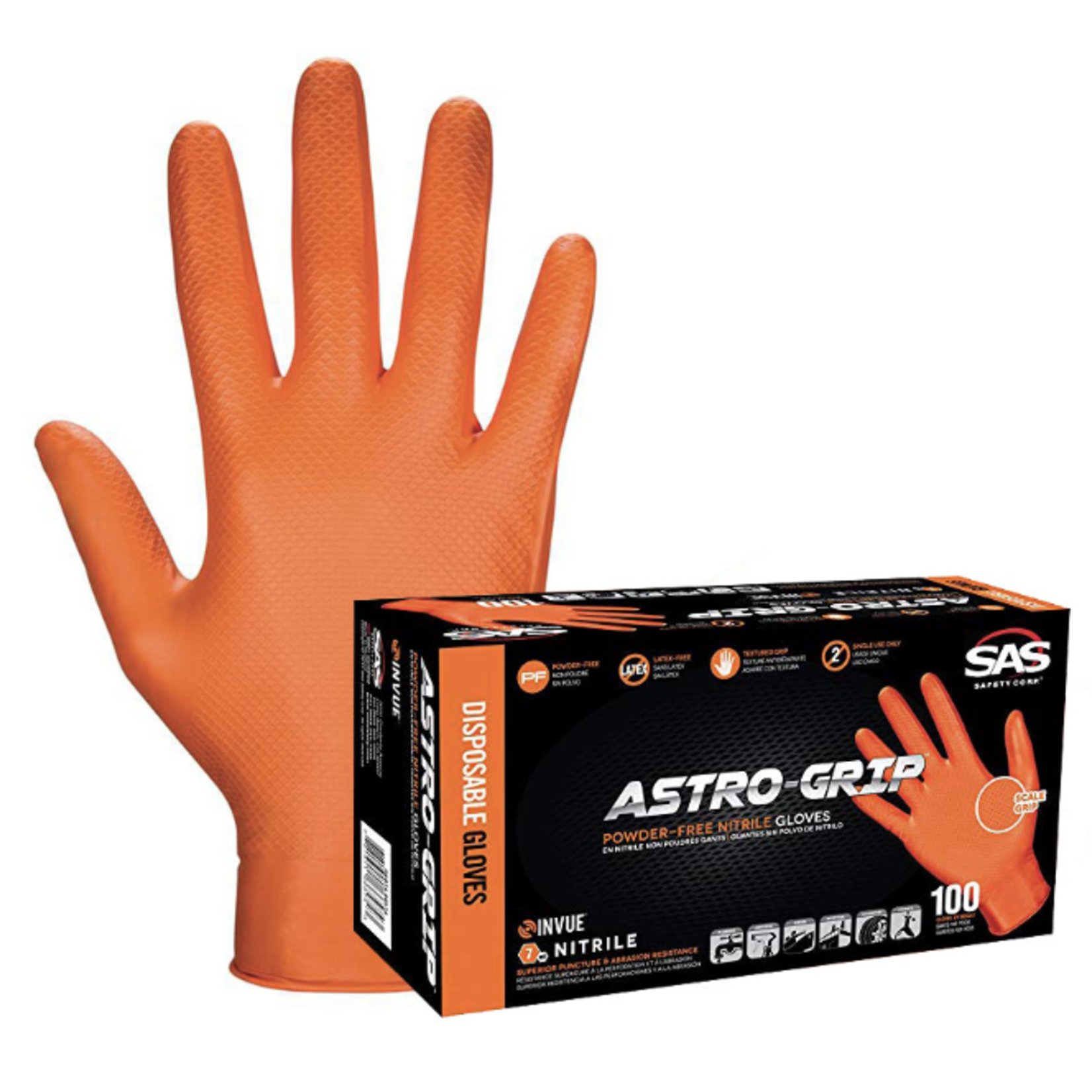 Astro-Grip 100 Pack Display with 20 boxes of 66473 Lrg and 66474 XLrg