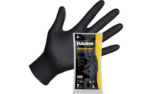 Raven Powder-Free Exam Grade Nitrile Gloves - XLrg - 6 Gloves Per Bag (Priced Per Bag)