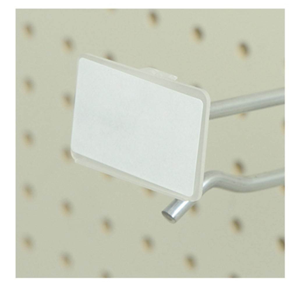 PEGHOOK LABEL HOLDER PVC 2.88"X1.3" CLEAR