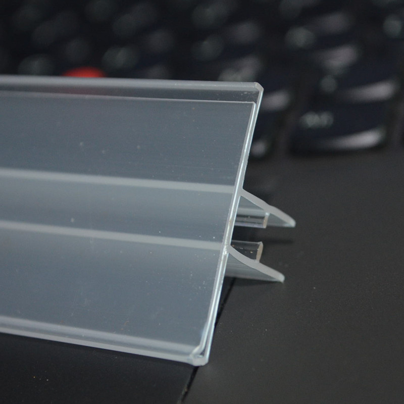 LABEL HOLDER FOR 4' PEGGED SECTION 48" CLEAR