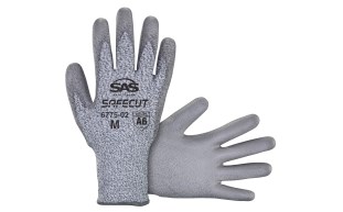 Cut Resistant SafeCut™ HPPE Knit, Polyurethane Coating Gloves, Cut Level A6 - Sml - Retail