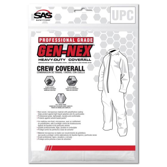 Gen-Nex® Professional Grade Coverall - XLrg - BULK - 25 Coveralls Per Case (Priced Per Case)