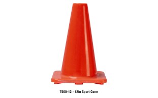 Traffic Cone Solid Orange - 12"