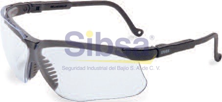 UVEX GENESIS BLK FRM, CLEAR HS LENS