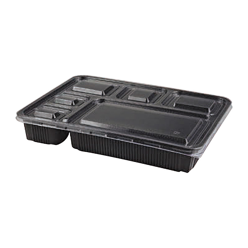 CUBEWARE COMBO P/P 84-OZ RECT BLK BASE/CLEAR LID