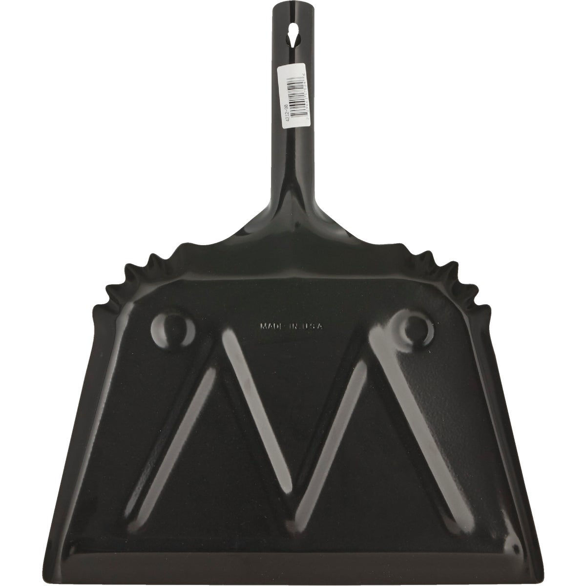 HEAVY/DUTY DUST PAN STEEL 12" BLACK