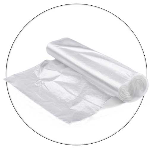 CAN LINER 24X24 HDPE 6MIC 10GAL NATURAL